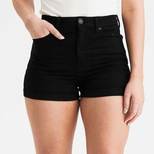 American eagle black stretchy shorts